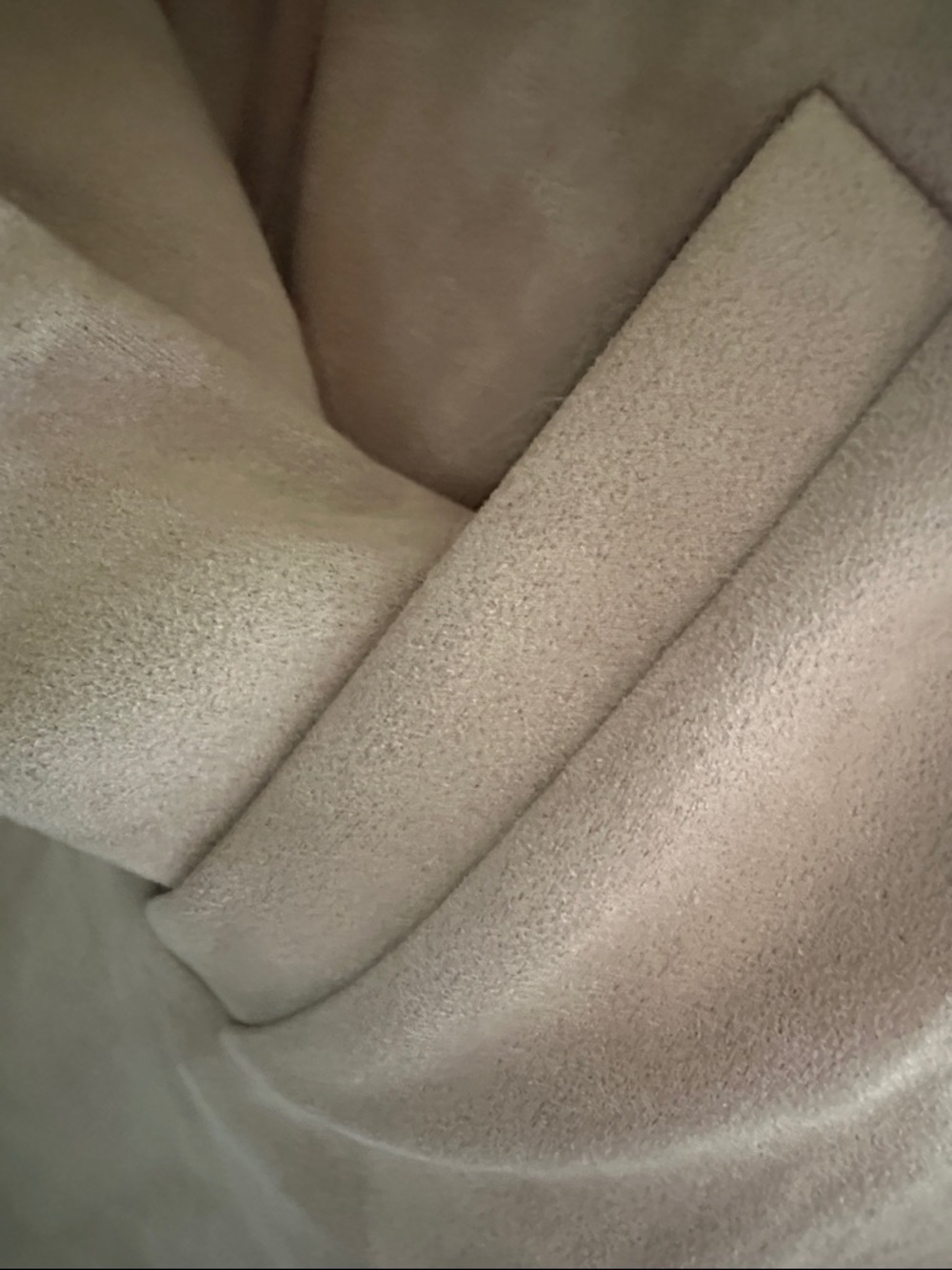 Listicle Faux Suede Drapey Taupe Lightweight Wrap with Tie Belt - Picture 5 of 13